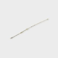 Livatilla Altın Kaplama İkili Zincir Yıldız Gümüş Bileklik