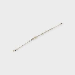 Livatilla Altın Kaplama Dorika & Ataç Zincir Kartanesi Gümüş Kadın Bileklik