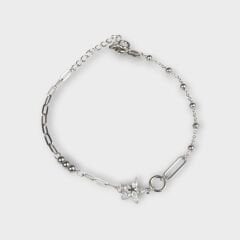 Livatilla Altın Kaplama Dorika Toplu Yıldız 925 Ayar Gümüş Kadın Bileklik