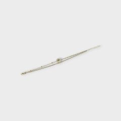 Livatilla İki Zincir Kombin 925 Ayar Gümüş Kadın Bileklik