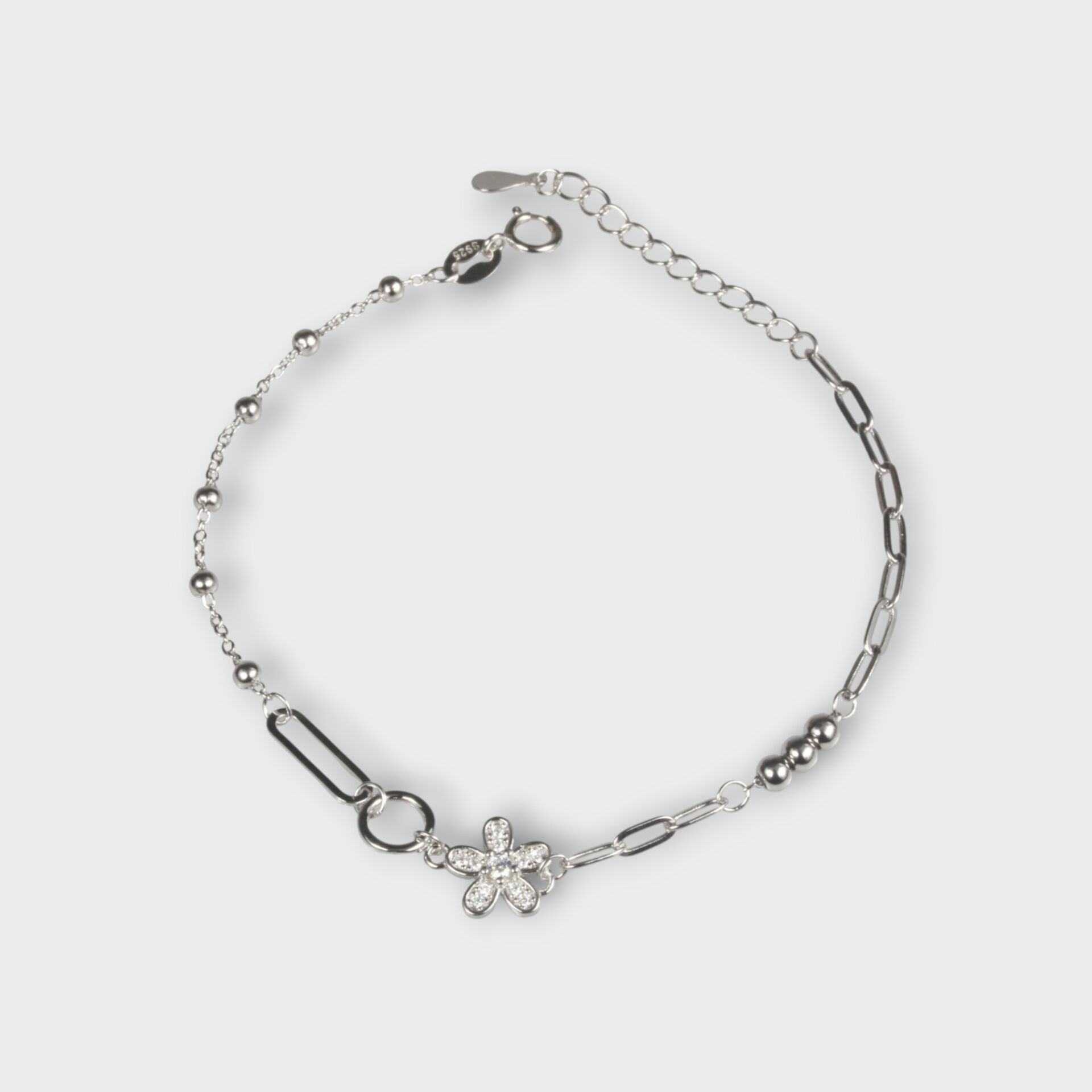 Livatilla Papatya 925 Ayar Gümüş Kadın Bileklik