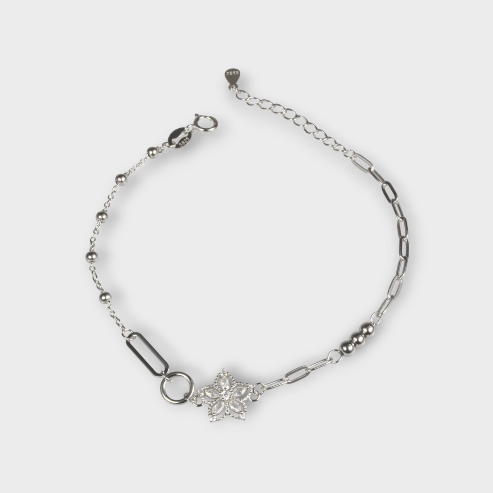 Livatilla Çiçek 925 Ayar Gümüş Kadın Bileklik