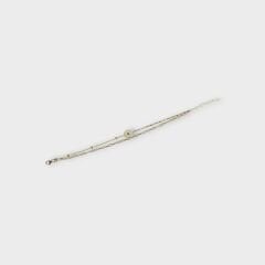 Livatilla İki Zincir 925 Ayar Gümüş Kadın Bileklik