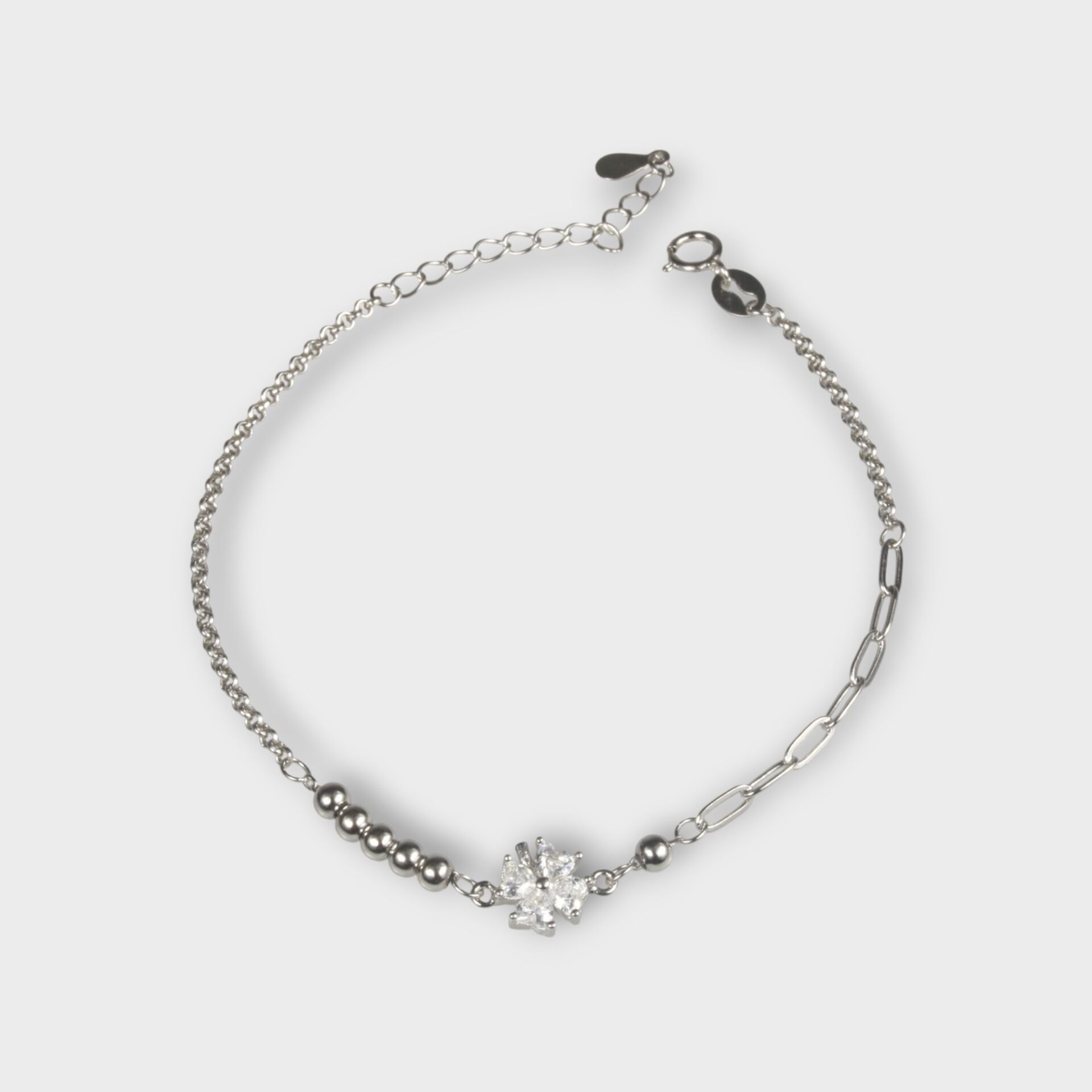 Livatilla Yonca 925 Ayar Gümüş Kadın Bileklik