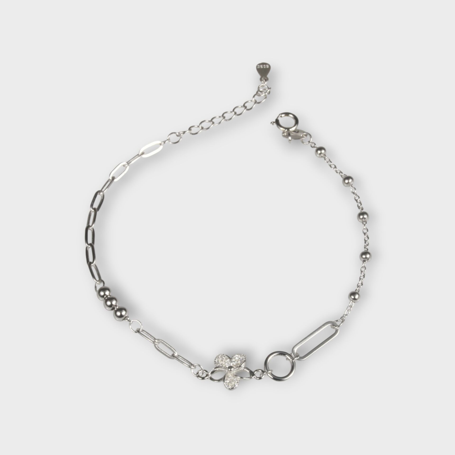 Livatilla Papatya 925 Ayar Gümüş Kadın Bileklik