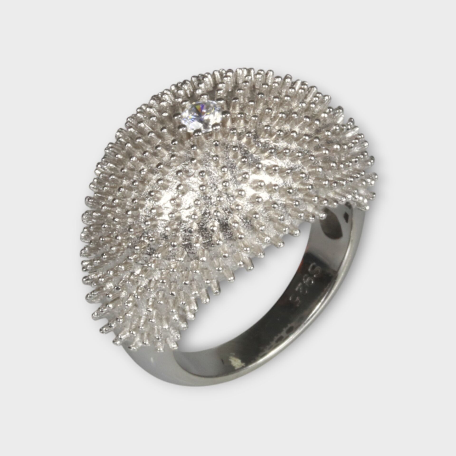 Livatilla Kirpi Model 925 Ayar Gümüş Kadın Yüzük