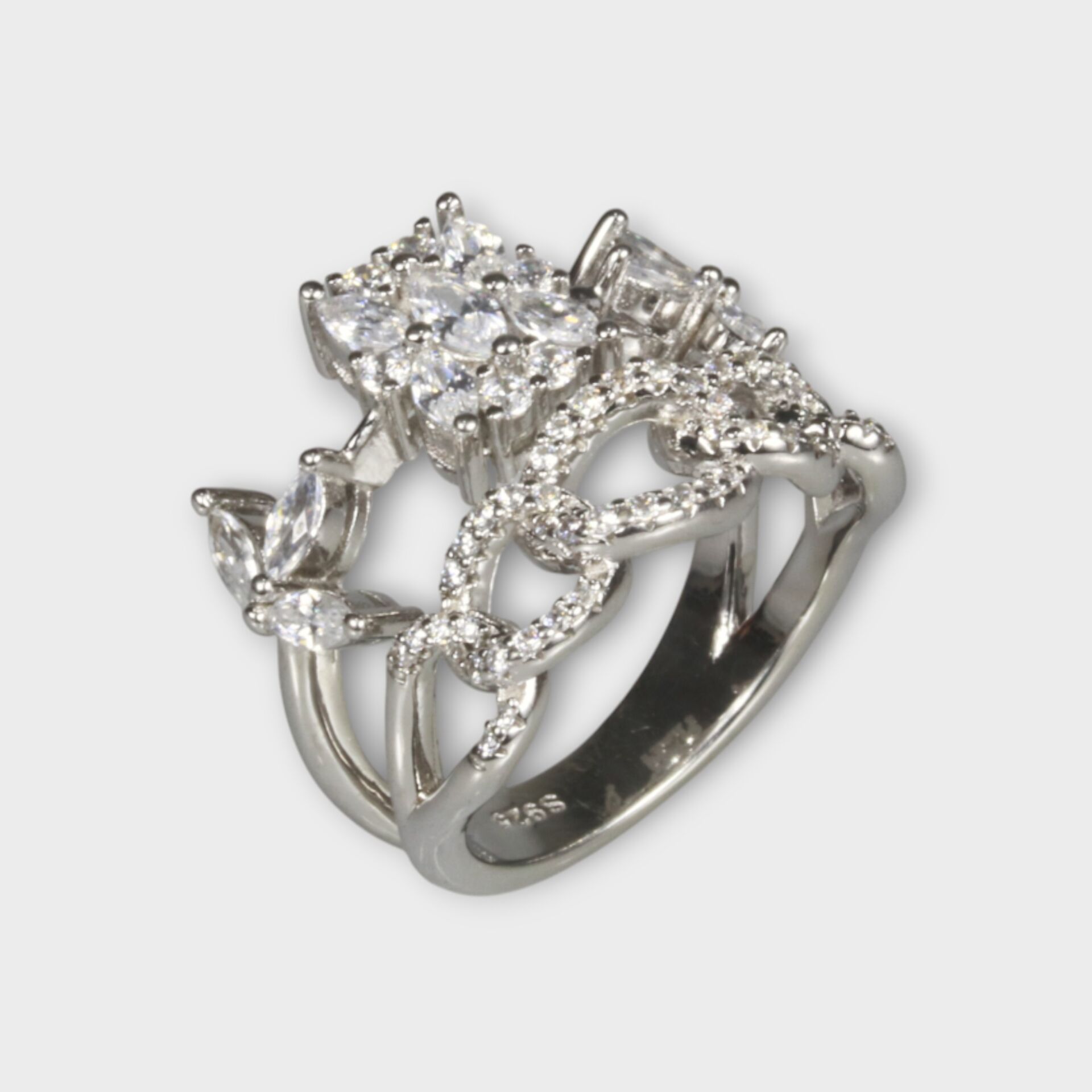 Livatilla Fantezi Baget Ve Gurmet Şıklığı 925 Ayar Gümüş Kadın Yüzük