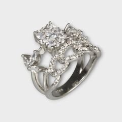 Livatilla Fantezi Baget Ve Gurmet Şıklığı 925 Ayar Gümüş Kadın Yüzük