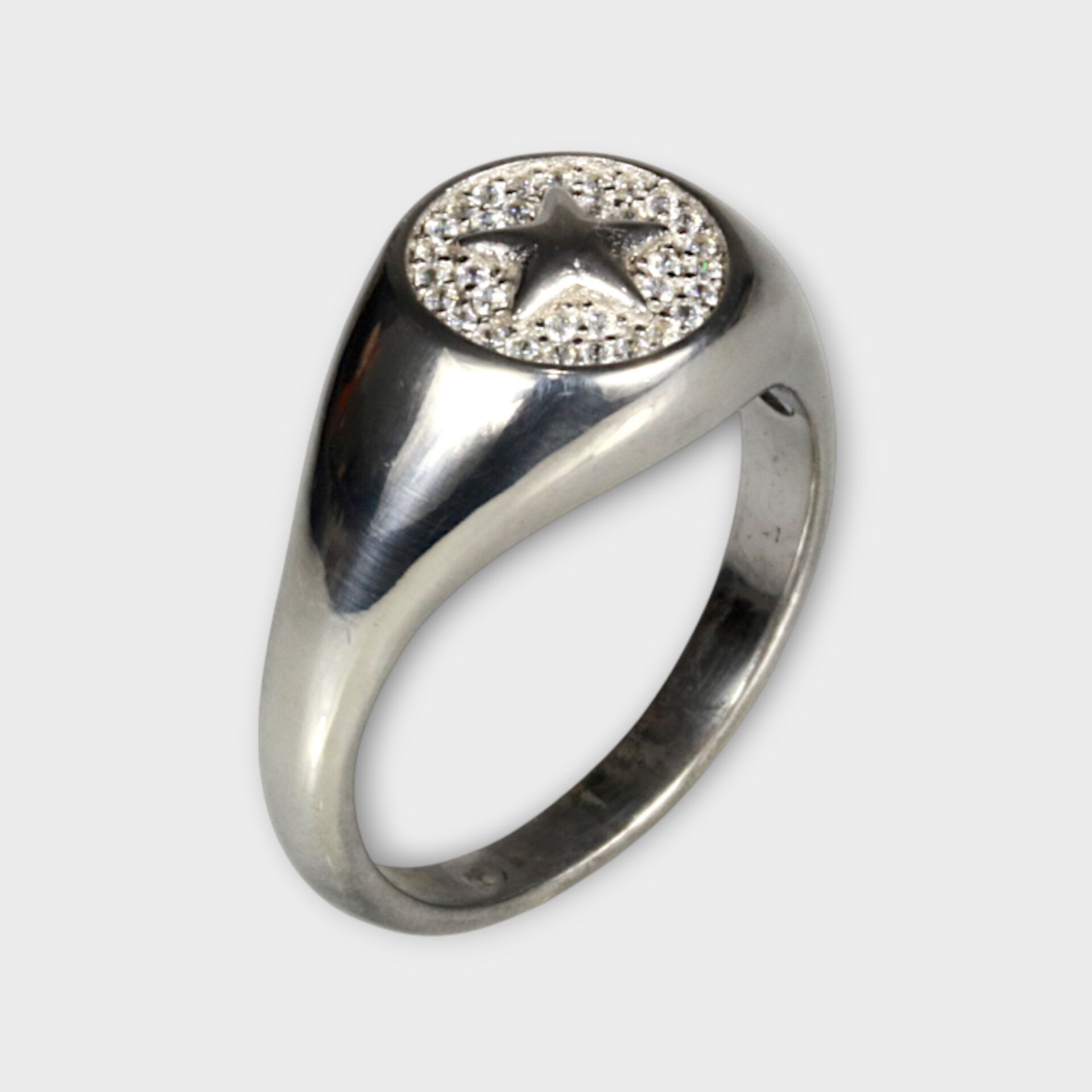 Livatilla Yıldız Detay  925 Ayar Gümüş Kadın Yüzük