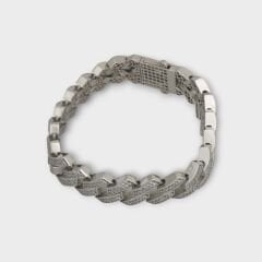 Livatilla Gurmet Pırlanta Montür  Model 925 Ayar Gümüş Kadın Bileklik