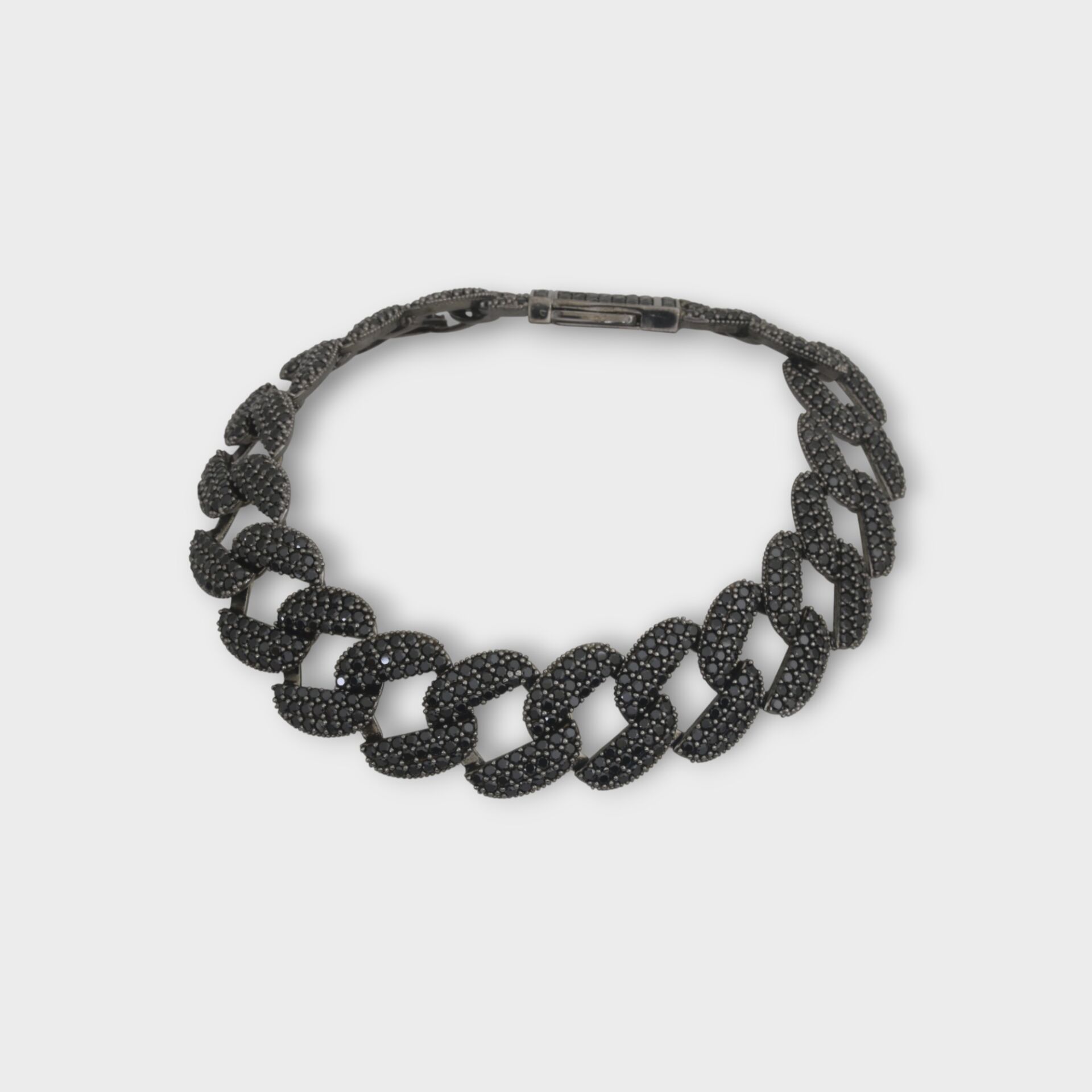 Livatilla Gurmet Siyah Zirkon Taşlı Model 925 Ayar Gümüş Kadın Bileklik