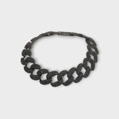 Livatilla Gurmet Siyah Zirkon Taşlı Model 925 Ayar Gümüş Kadın Bileklik