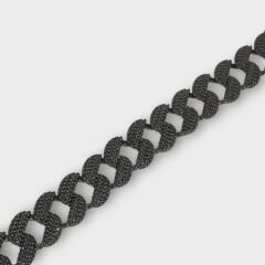 Livatilla Gurmet Siyah Zirkon Taşlı Model 925 Ayar Gümüş Kadın Bileklik