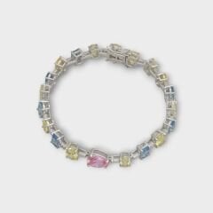 Livatilla Excellent Multi Color Model 925 Ayar Gümüş Kadın Bileklik