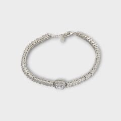 Livatilla Prenses Montür Su Yolu Model 925 Ayar Gümüş Kadın Bileklik