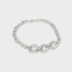 Livatilla Gurmet Ataç Zincir  Model 925 Ayar Gümüş Kadın Bileklik  Şık Tasarım