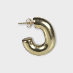 Livatilla Altın Kaplama J Bombe Model 925 Ayar Gümüş Kadın Küpe Şık Tasarım