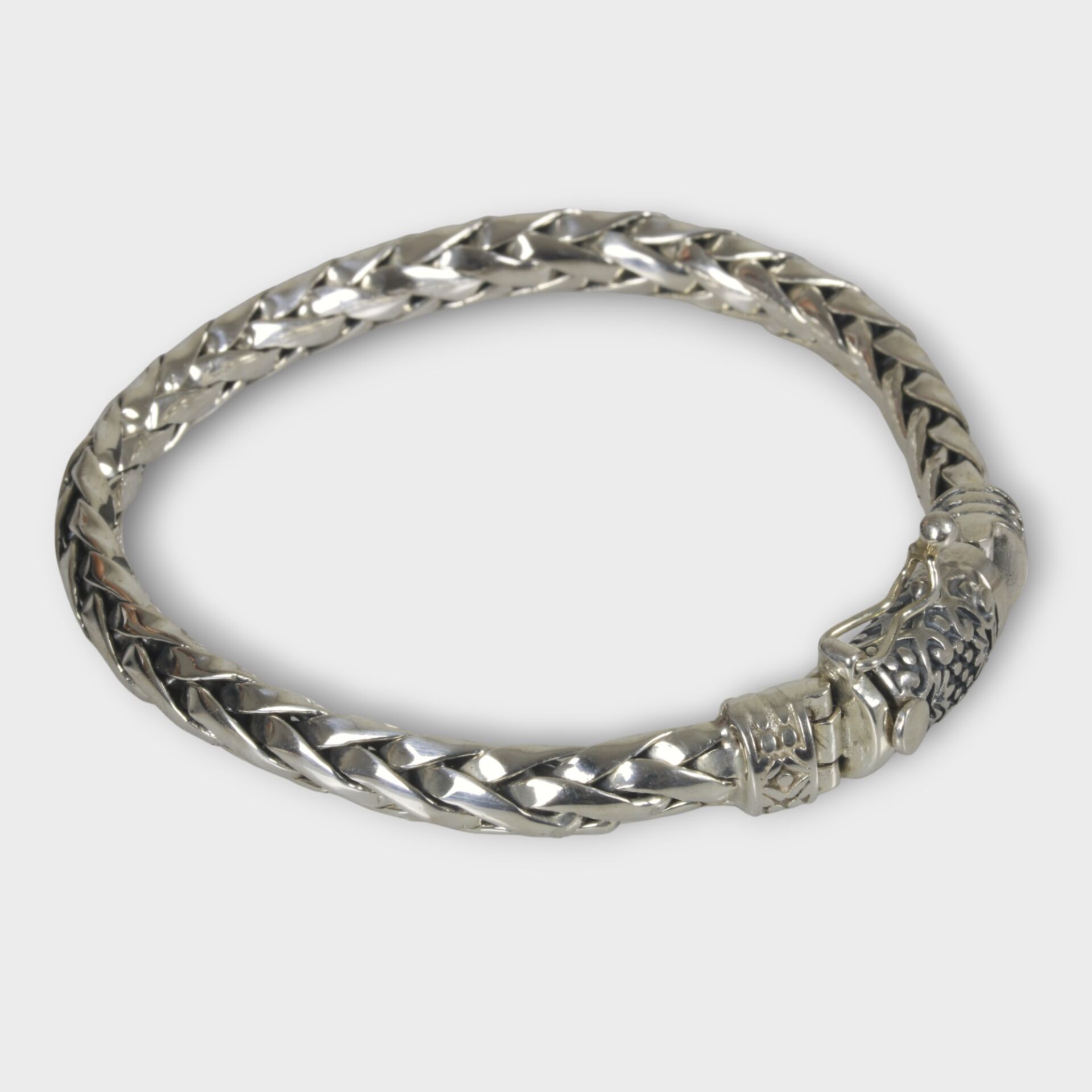 Livatilla İthal Halat Model 925 Ayar Gümüş Erkek Bileklik Şık Tasarım