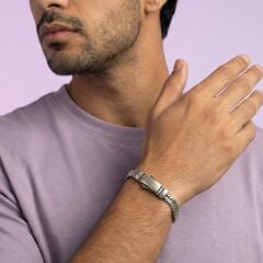 Livatilla Mat Yılan Zincir Model 925 Ayar Gümüş Erkek Bileklik Şık Tasarım