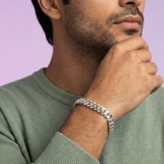 Livatilla Küban Gurmet Model 925 Ayar Gümüş Erkek Bileklik  Şık Tasarım