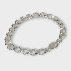 Livatilla İthal Gurmet Model 925 Ayar Gümüş Erkek Bileklik  Şık Tasarım