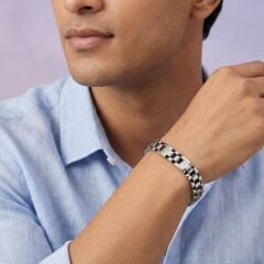 Livatilla 925 Ayar Gümüş Erkek Bileklik Şık Tasarım