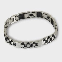 Livatilla 925 Ayar Gümüş Erkek Bileklik Şık Tasarım