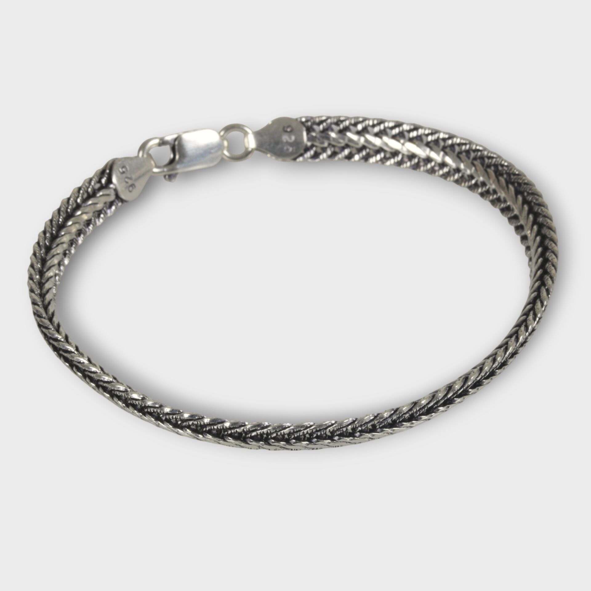 Livatilla İthal Model 925 Ayar Gümüş Erkek Bileklik Şık Tasarım