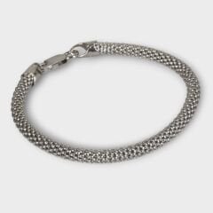 Livatilla Hasır Model 925 Ayar Gümüş Erkek Bileklik Şık Tasarım