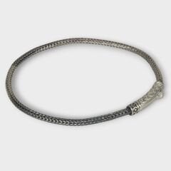 Livatilla Hasır Model 925 Ayar Gümüş Erkek Bileklik Şık Tasarım