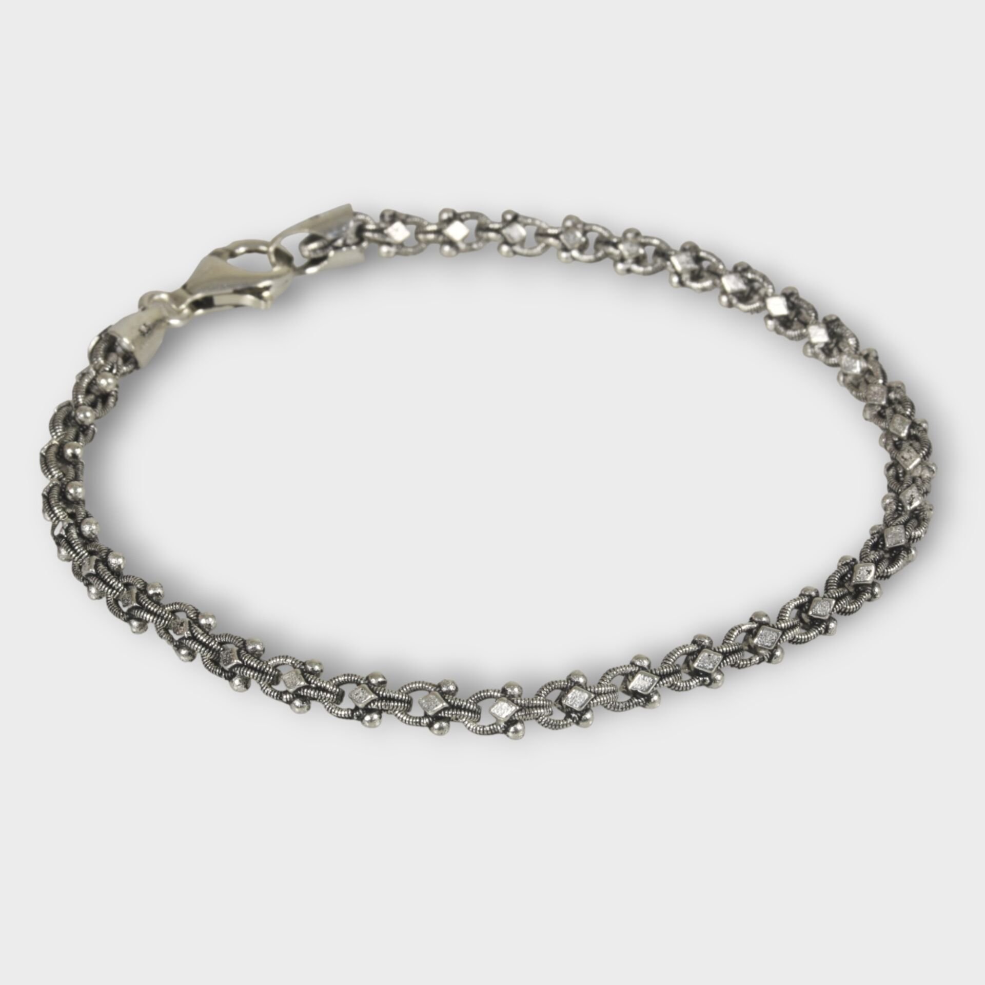 Livatilla Arnavut Zincir Model 925 Ayar Gümüş Erkek Bileklik Şık Tasarım