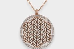 Livatilla Yaşam Çiçeği Gümüş Kadın Kolye