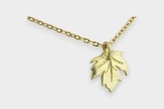 Livatilla Çınar Yaprak Model Gümüş Kadın Kolye