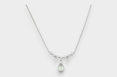 Livatilla Renkli Damla Taş Montür Gümüş Kadın Kolye