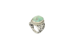 Turkuaz Taşlı Gümüş Erkek Yüzük