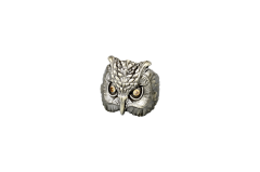 Özel Üretim Baykuş Model Gümüş Erkek Yüzük