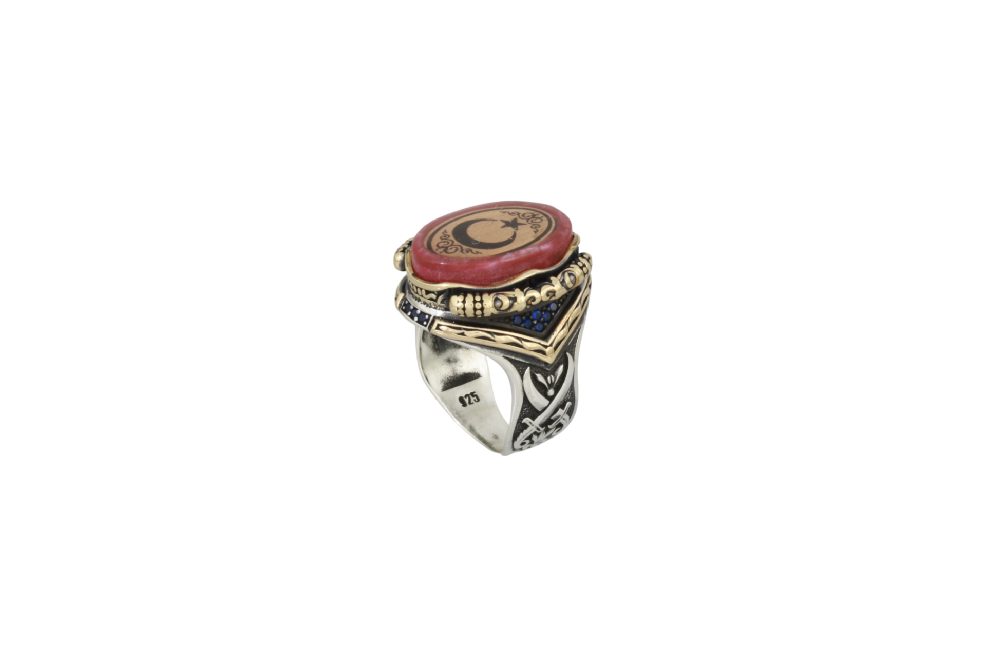 Livatilla Ayyıldız Model Gümüş Erkek Yüzük