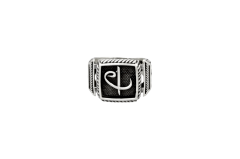 Livatilla Elif Vav Model Gümüş Erkek Yüzük